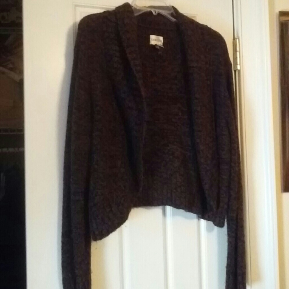 Chico's sweater  in brown and black